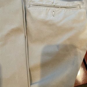 Mens Land’s End khaki chinos. Flat front. Traditional fit. Very good condition